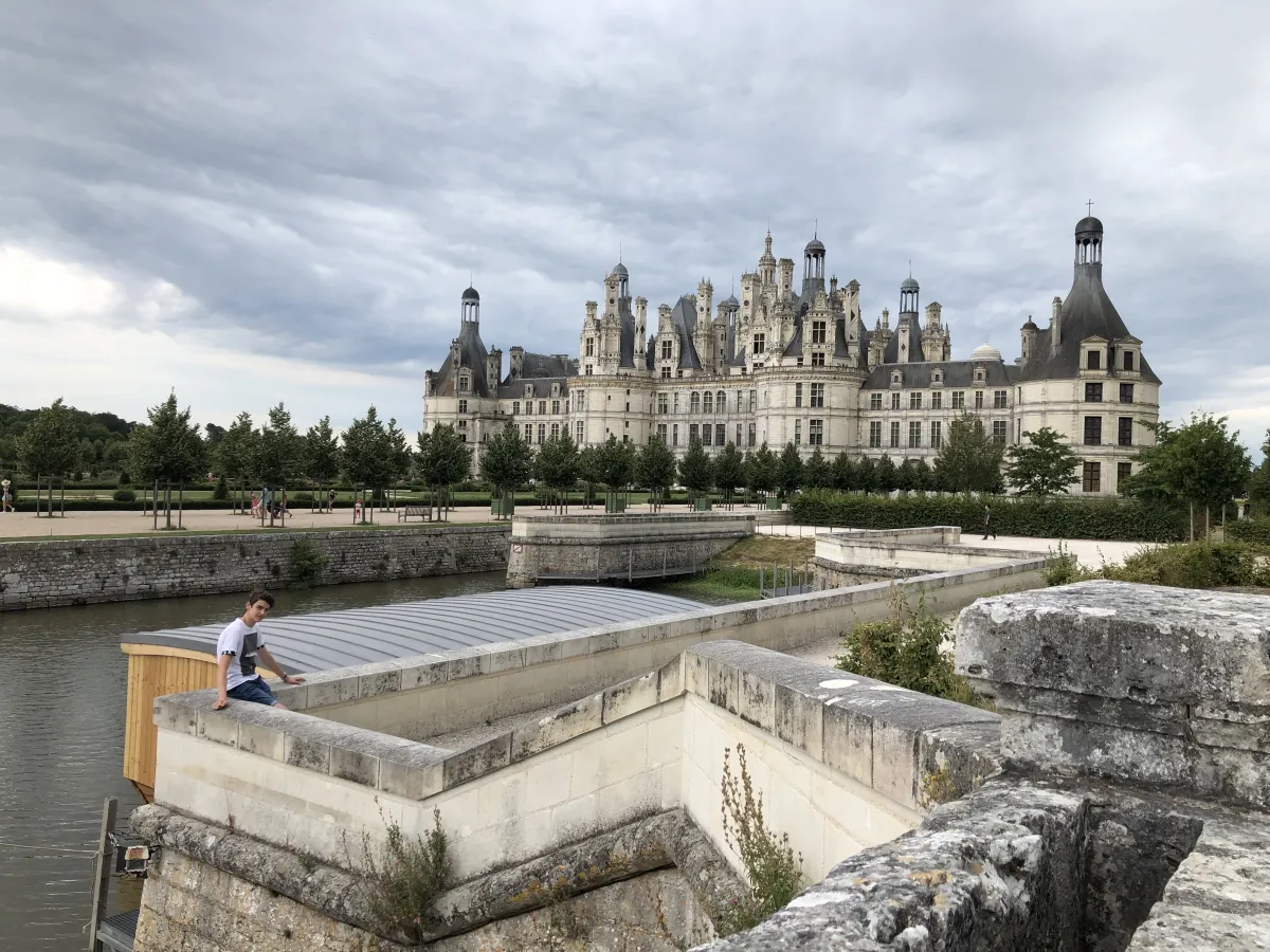 Schloss in Frankreich während einer Reise