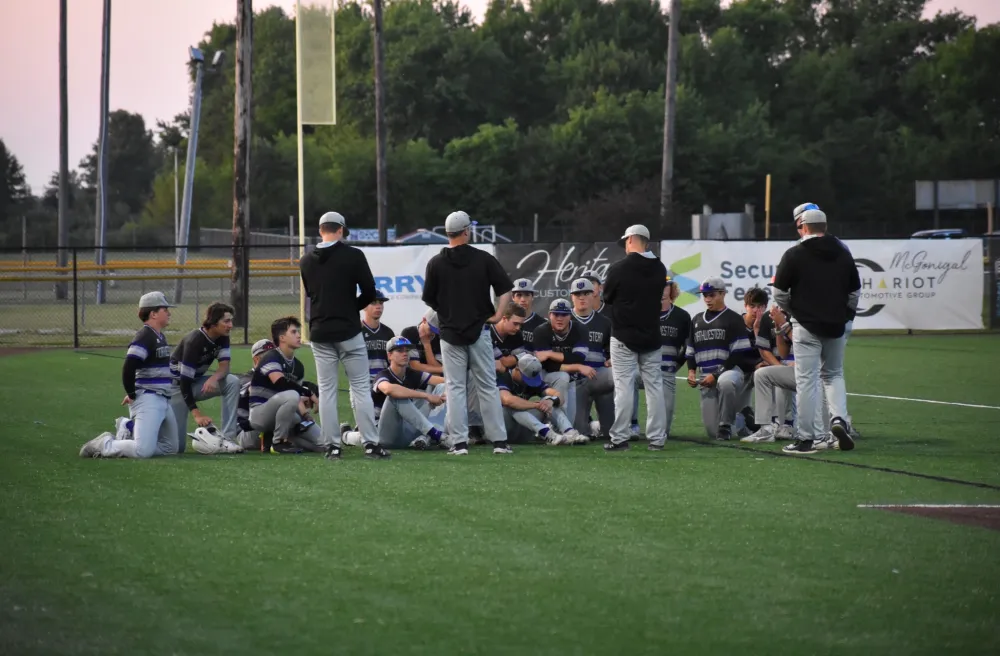 Baseballteam beim Training