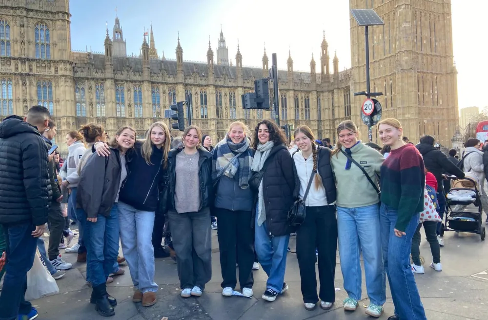 London-Gruppenfoto beim Parlament