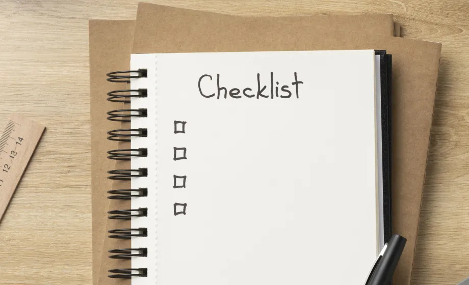 Leere Checkliste