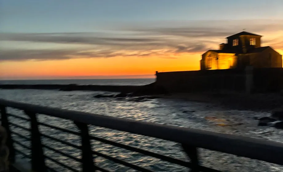 Sonnenuntergang in Frankreich am Meer